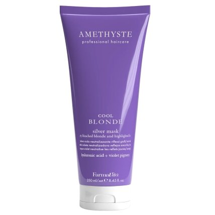 Amethyste vėsinamoji blondinė kaukė žiliems ir šviesintiems plaukams 250ml Amethyste vėsinamoji blondinė kaukė žiliems ir šviesintiems plaukams 250ml