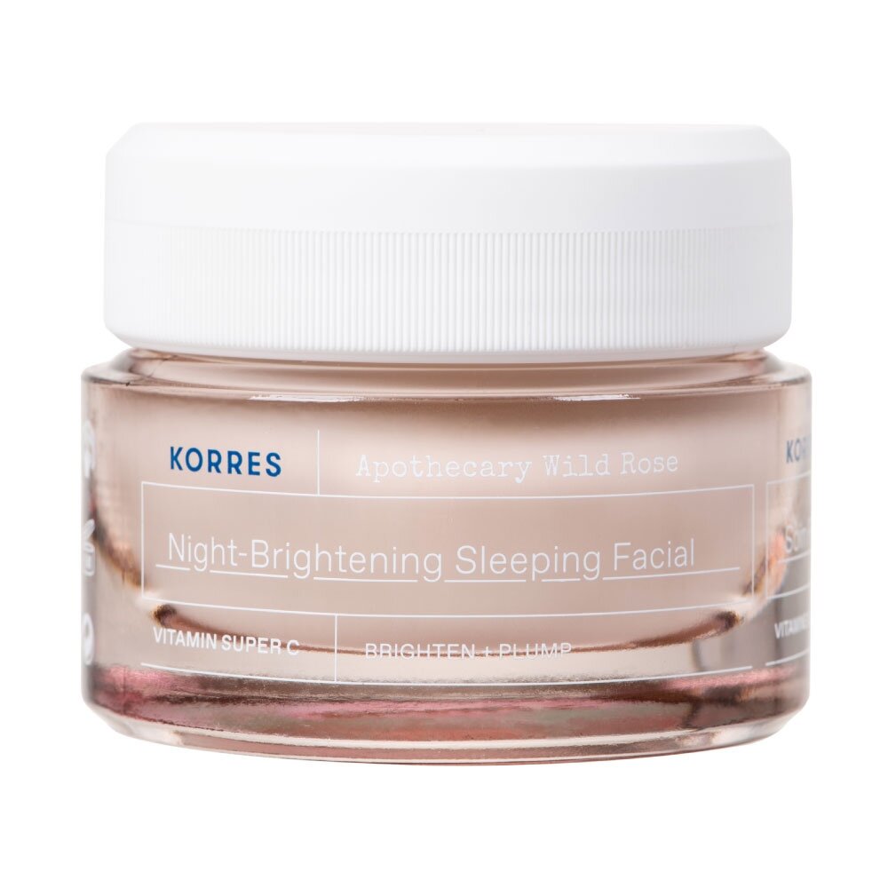 KORRES Wild Rose Night Brightening Sleeping naktinis veido kremas 40ml