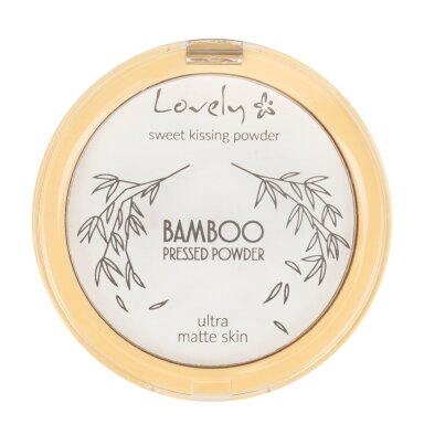 Bamboo Pressed Powder skaidri presuota, kompaktinė veido pudra 10g