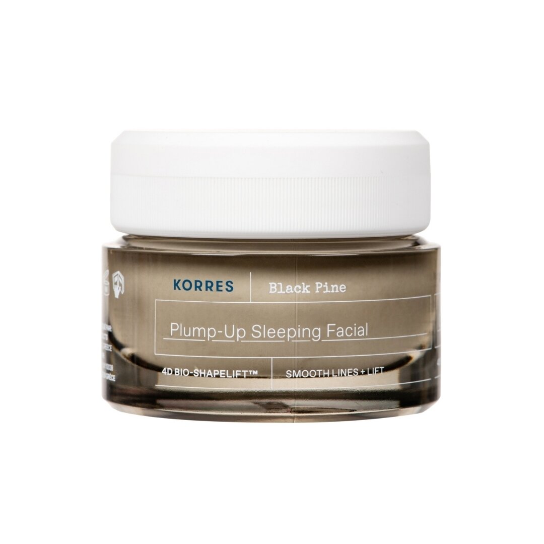 KORRES Black Pine Plump-Up Sleeping Facial naktinis veido kremas 40ml KORRES Black Pine Plump-Up Sleeping Facial naktinis veido kremas 40ml