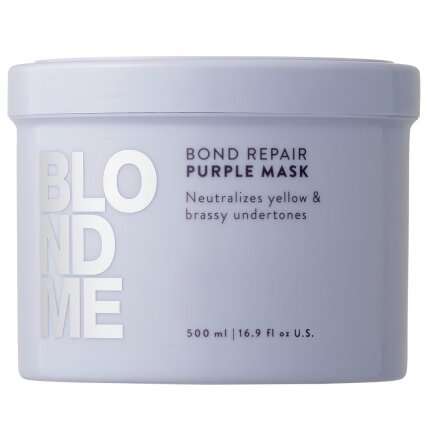 „BlondMe Bond Repair“ violetinė kaukė 500 ml „BlondMe Bond Repair“ violetinė kaukė 500 ml