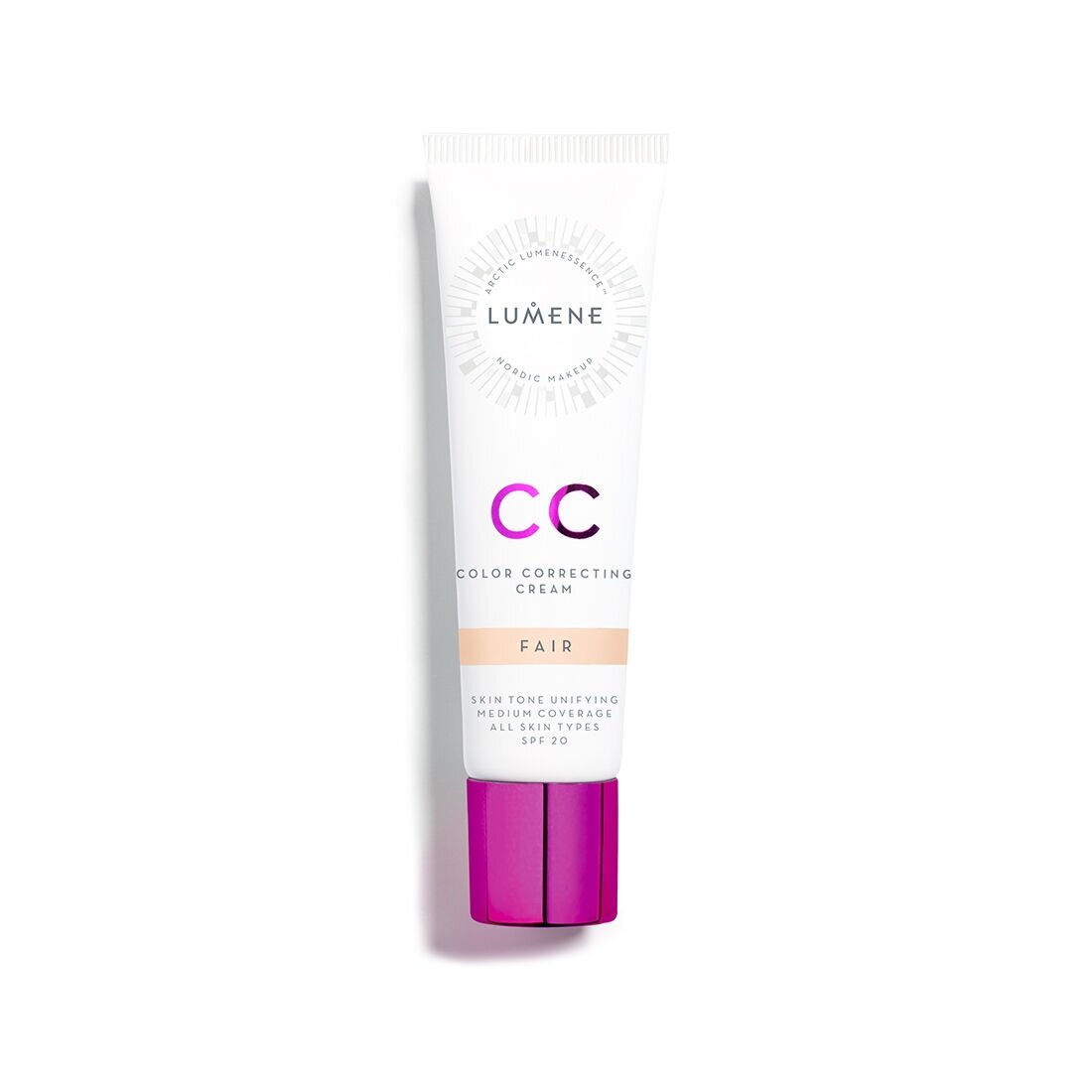 LUMENE CC Color Correcting Cream SPF20 odos atspalvį koreguojantis kremas Fair 30ml