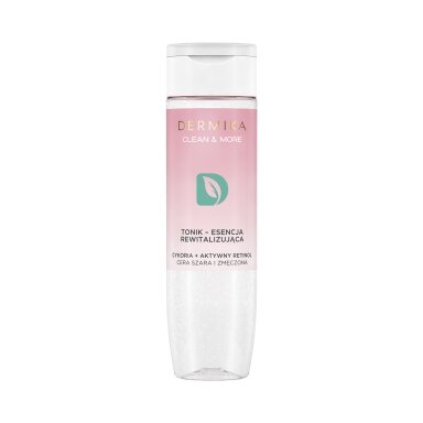 Clean & More tonikas - atgaivinanti esencija papilkėjusiai ir pavargusiai odai Cikorija ir aktyvus retinolis 200ml