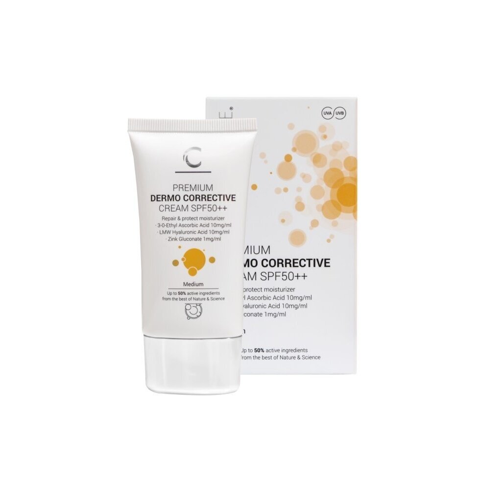 CLINICCARE koreguojamasis kremas SPF50++, spalva Medium CLINICCARE koreguojamasis kremas SPF50++, spalva Medium