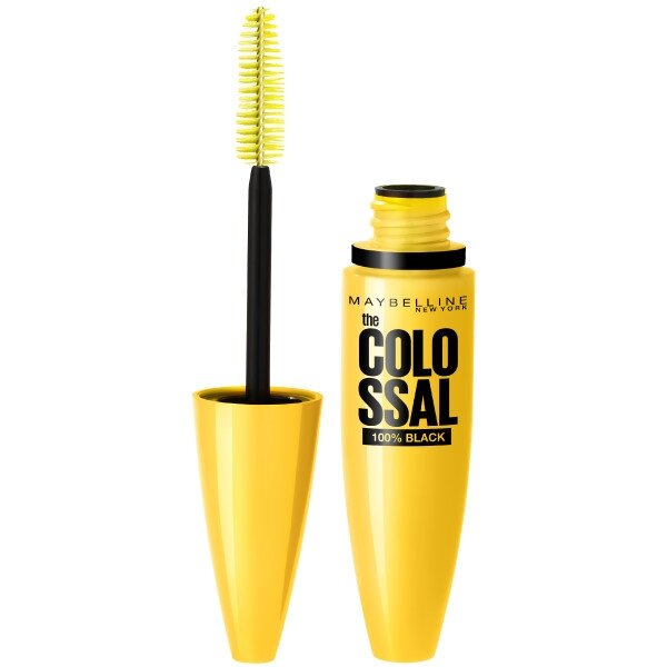 „Colossal 100% Black“ blakstienų tušas, suteikiantis apimties, 10,7 ml