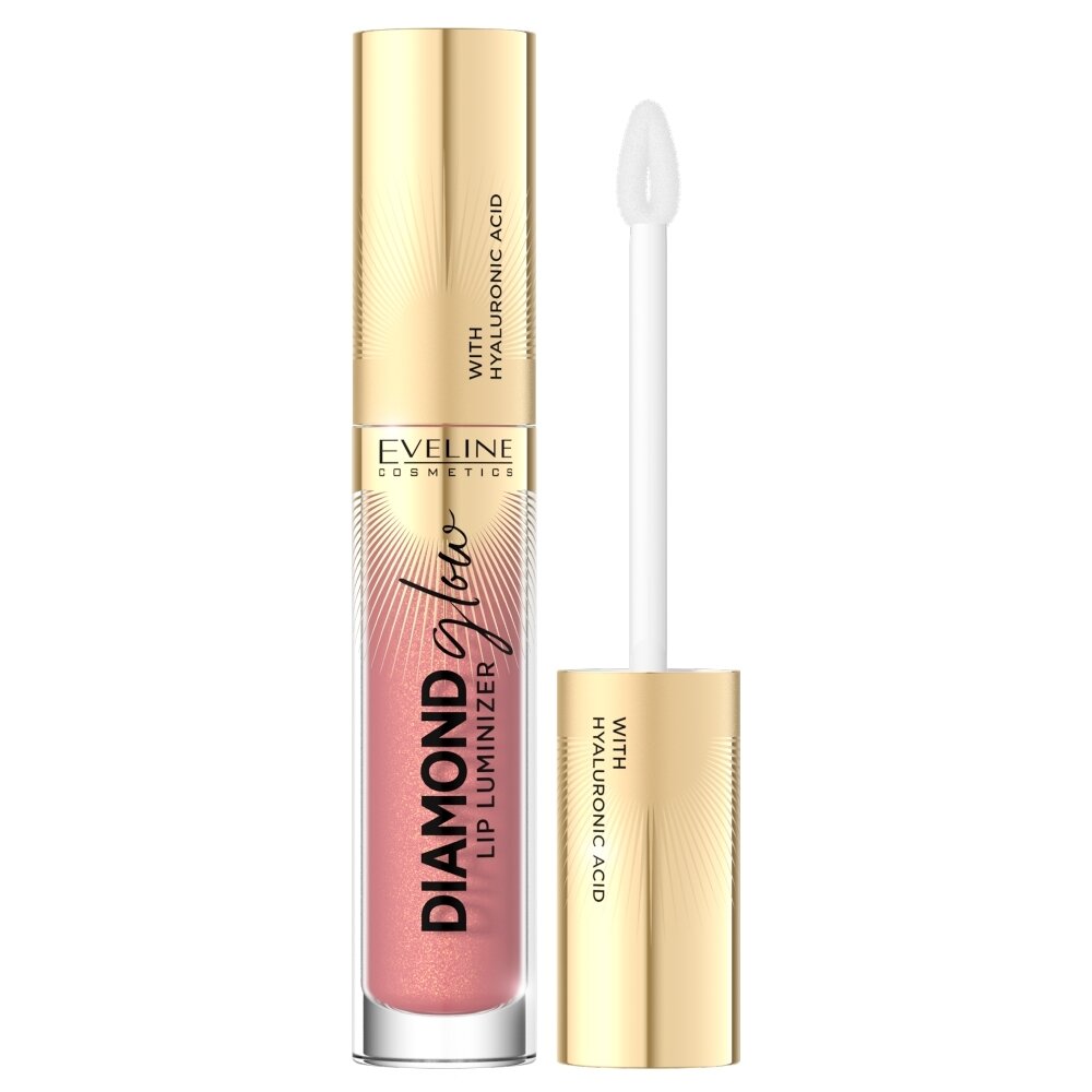 EVELINE Diamond Glow Lip Luminizer lūpų blizgis 04 Raspberry Sorbet 4.5ml