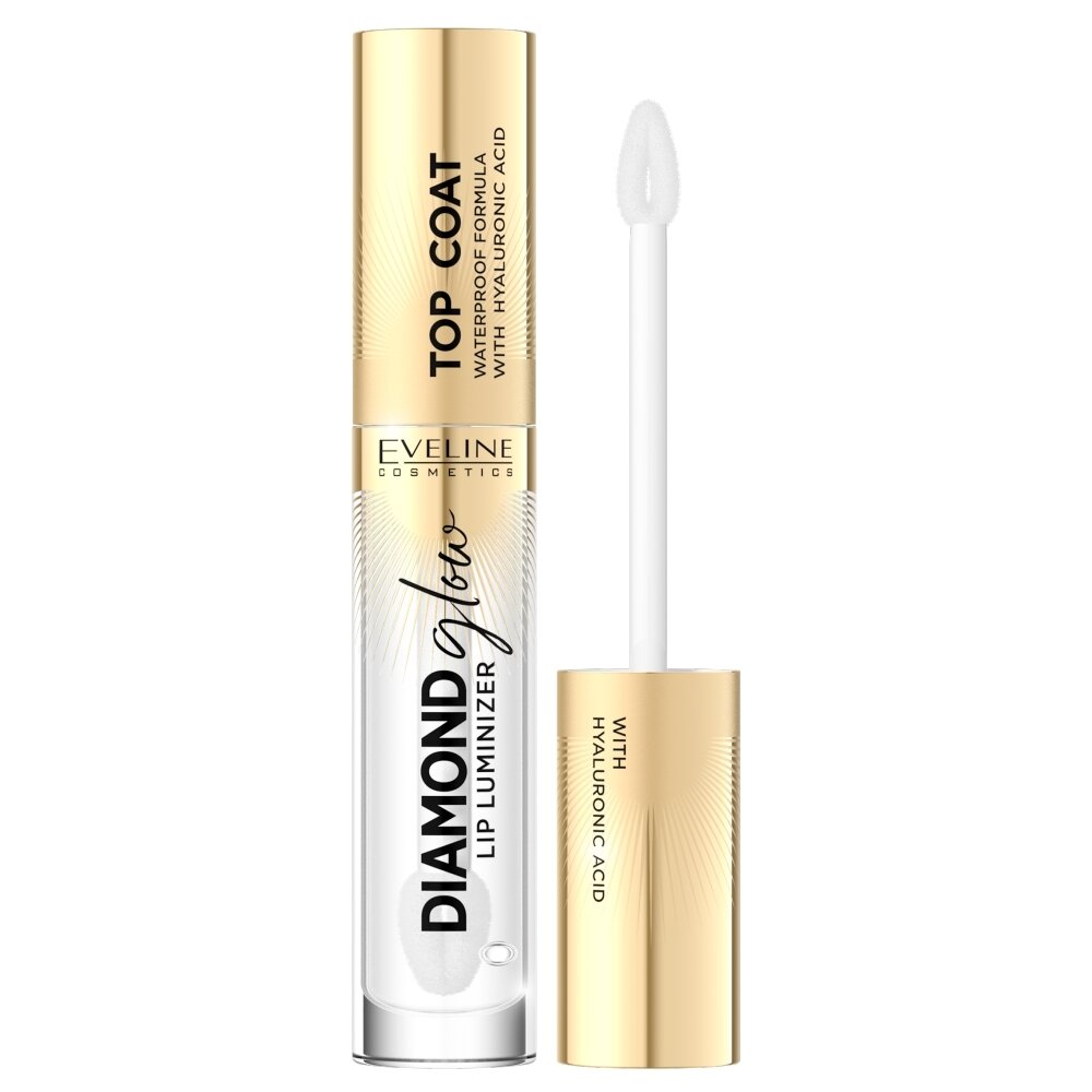 EVELINE Diamond Glow Lip Luminizer lūpų blizgis 01 Transparent 4.5ml