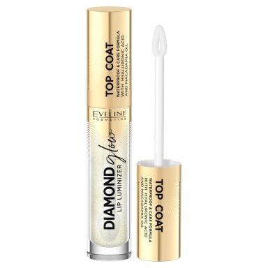 EVELINE Diamond Glow Lip Luminizer lūpų blizgis 12 With Golden Dust 4.5ml