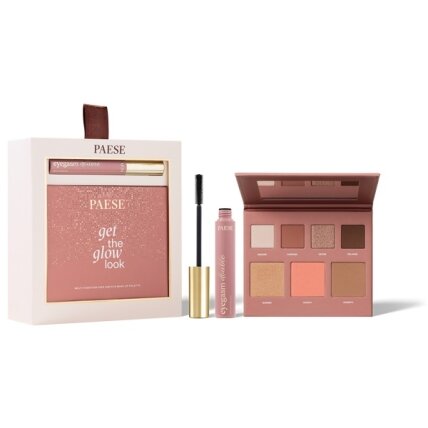 Daugiafunkcinis makiažo paletės rinkinys „Double Glow Look“ 16 g + blakstienų tušas 9 ml Daugiafunkcinis makiažo paletės rinkinys „Double Glow Look“ 16 g + blakstienų tušas 9 ml