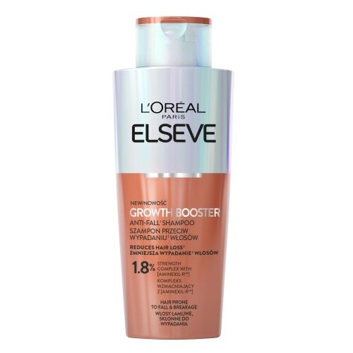 Elseve Growth Booster stiprinantis šampūnas nuo plaukų slinkimo 200ml Elseve Growth Booster stiprinantis šampūnas nuo plaukų slinkimo 200ml