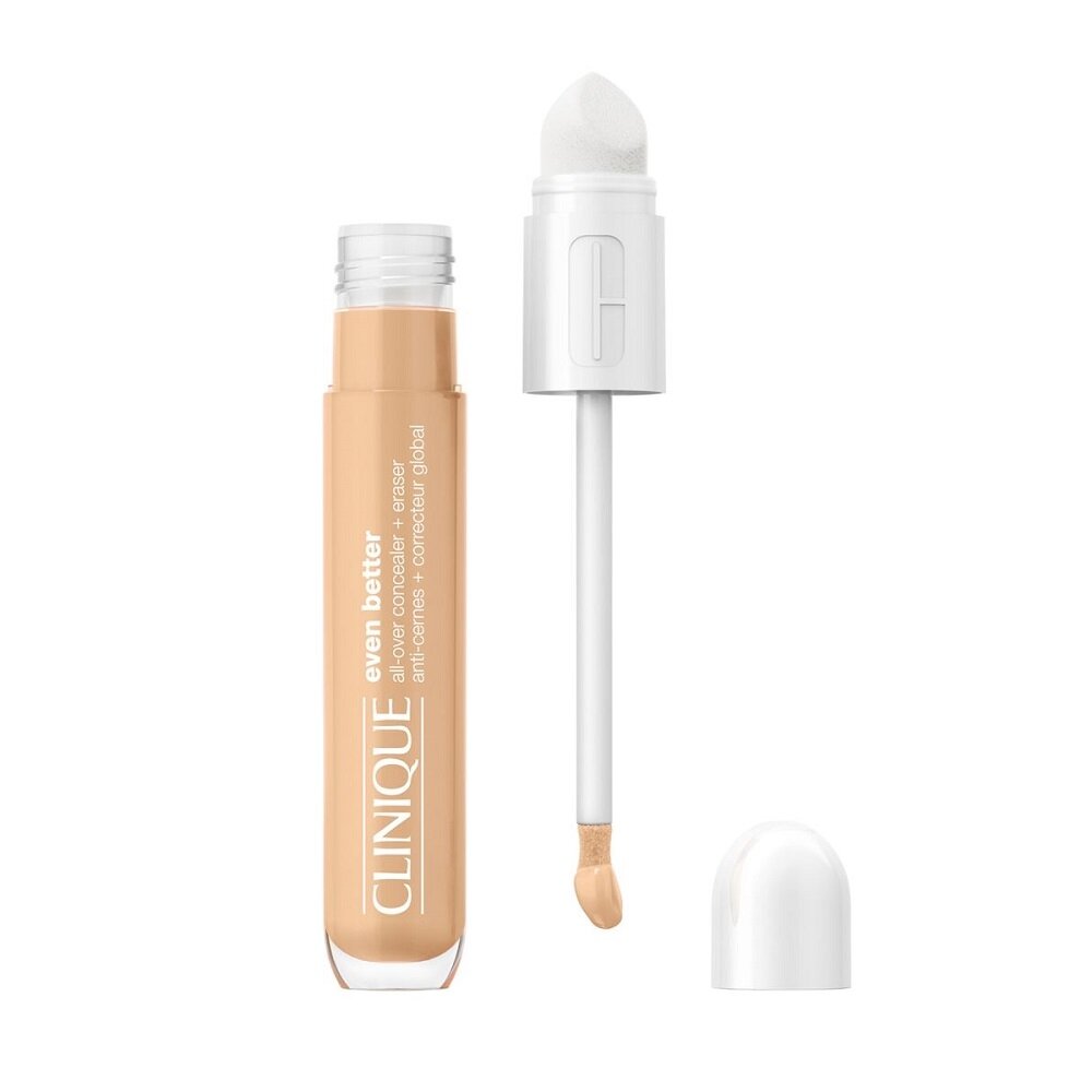 CLINIQUE Even Better All Over Concealer + Eraser maskuojamoji priemonė su retušavimo kempinėle CN 52 Neutral 6ml CLINIQUE Even Better All Over Concealer + Eraser maskuojamoji priemonė su retušavimo kempinėle CN 52 Neutral 6ml