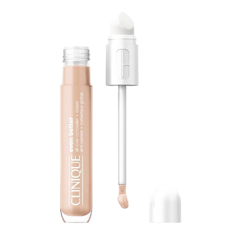 CLINIQUE Even Better All Over Concealer + Eraser maskuojamoji priemonė su retušavimo kempinėle CN 02 Breeze 6ml