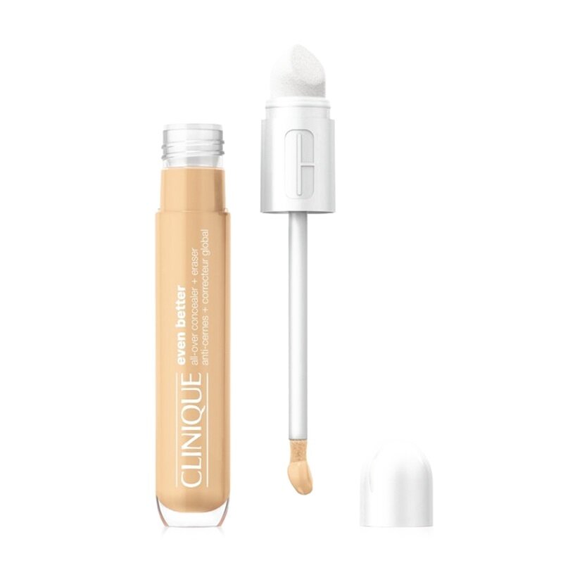 CLINIQUE Even Better All Over Concealer + Eraser maskuojamoji priemonė su retušavimo kempinėle CN 08 Linen 6ml