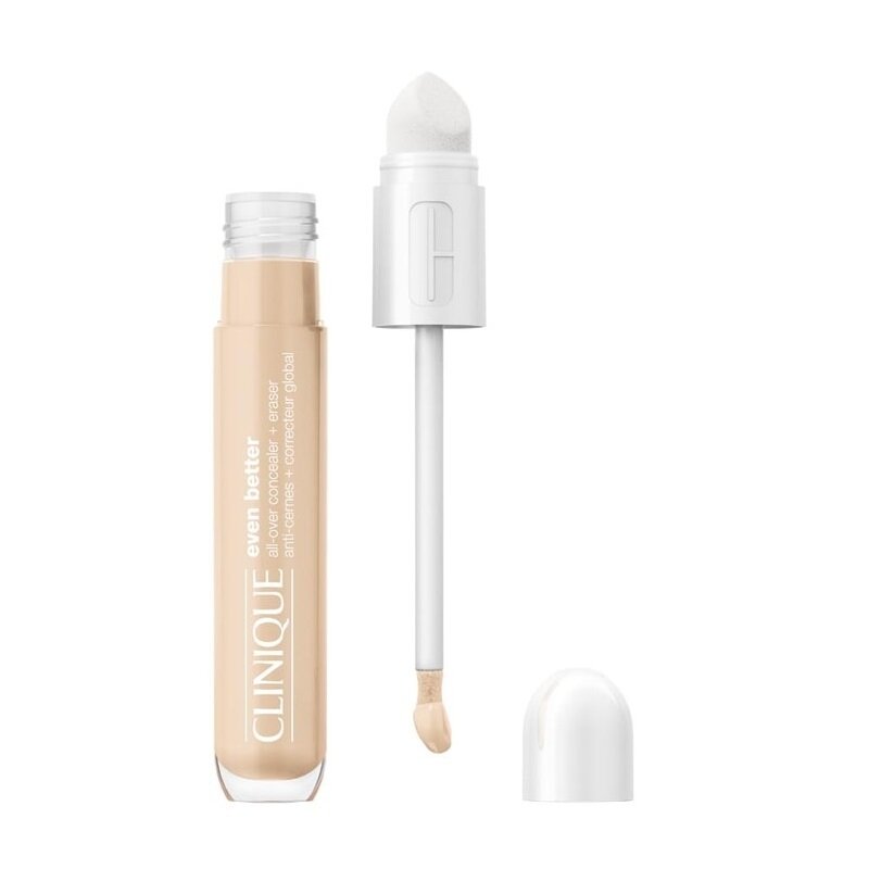 CLINIQUE Even Better All Over Concealer + Eraser maskuojamoji priemonė su retušavimo kempinėle CN 10 Alabaster 6ml CLINIQUE Even Better All Over Concealer + Eraser maskuojamoji priemonė su retušavimo kempinėle CN 10 Alabaster 6ml