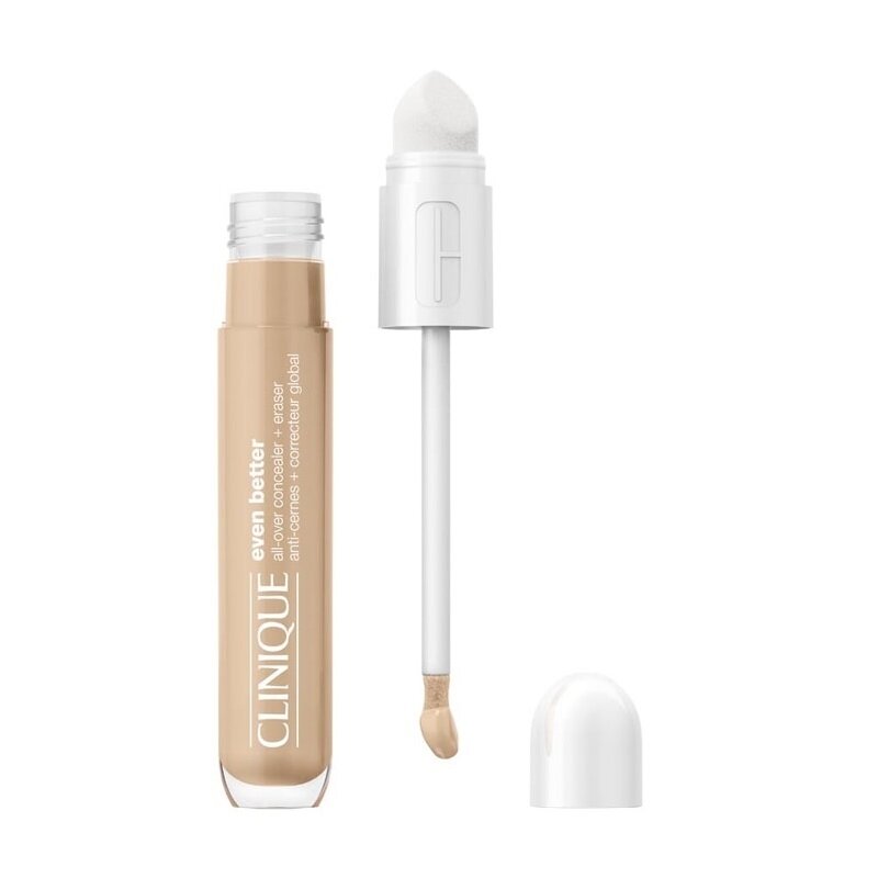 CLINIQUE Even Better All Over Concealer + Eraser maskuojamoji priemonė su retušavimo kempinėle CN 40 Cream Chamois 6ml