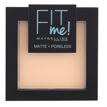 MAYBELLINE Fit Me Matte Poreless Pressed Powder kompaktinė pudra 104 Soft Ivory 9g MAYBELLINE Fit Me Matte Poreless Pressed Powder kompaktinė pudra 104 Soft Ivory 9g