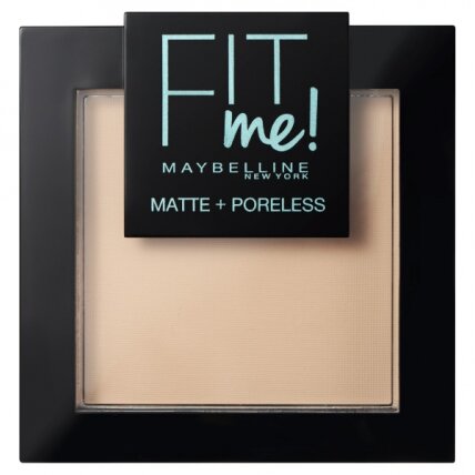 MAYBELLINE Fit Me Matte Poreless Pressed Powder kompaktinė pudra 105 Natural Ivory 9g MAYBELLINE Fit Me Matte Poreless Pressed Powder kompaktinė pudra 105 Natural Ivory 9g