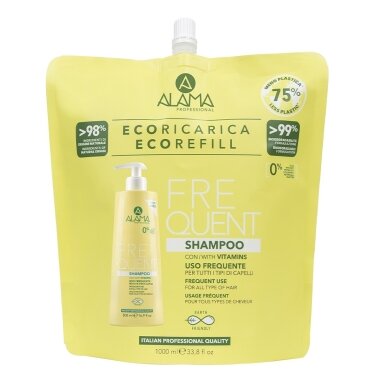 ALAMA Frequent Shampoo Refill šampūnas su vitaminais 1000ml