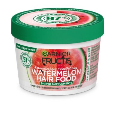 GARNIER Fructis Watermelon Hair Food plaukų kaukė 400ml