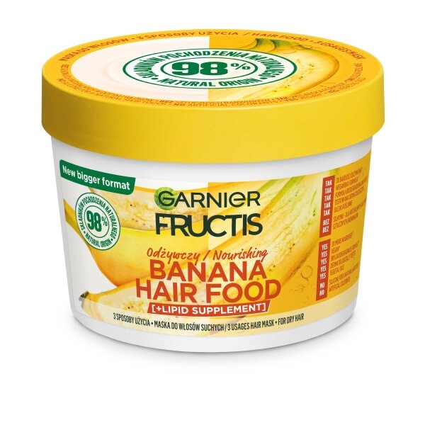 GARNIER Fructis Banana Hair Food plaukų kaukė 400ml