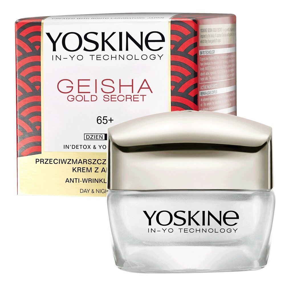 YOSKINE GEISHA GOLD SECRET 65+ dieninis ir naktinis kremas 50 ml YOSKINE GEISHA GOLD SECRET 65+ dieninis ir naktinis kremas 50 ml