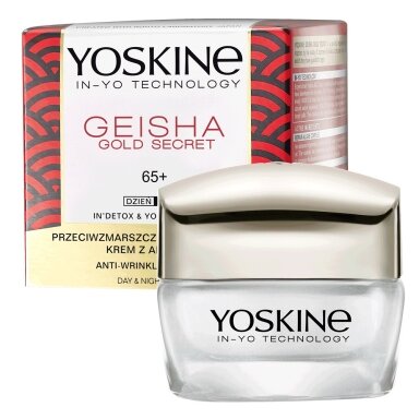 YOSKINE GEISHA GOLD SECRET 65+ dieninis ir naktinis kremas 50 ml