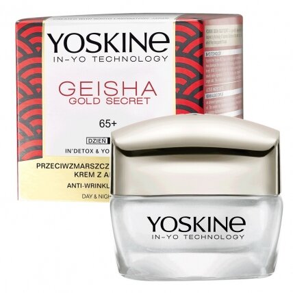 YOSKINE GEISHA GOLD SECRET 65+ dieninis ir naktinis kremas 50 ml YOSKINE GEISHA GOLD SECRET 65+ dieninis ir naktinis kremas 50 ml