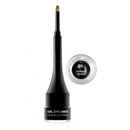 Gelinis, ilgalaikis 24h Vandeniui atsparus akių pieštukas 01 Carbon Black 2,5ml Gelinis, ilgalaikis 24h Vandeniui atsparus akių pieštukas 01 Carbon Black 2,5ml