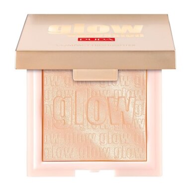PUPA Glow Obsession Compact Highlighter veido hailaiteris 100 Light Gold 6g