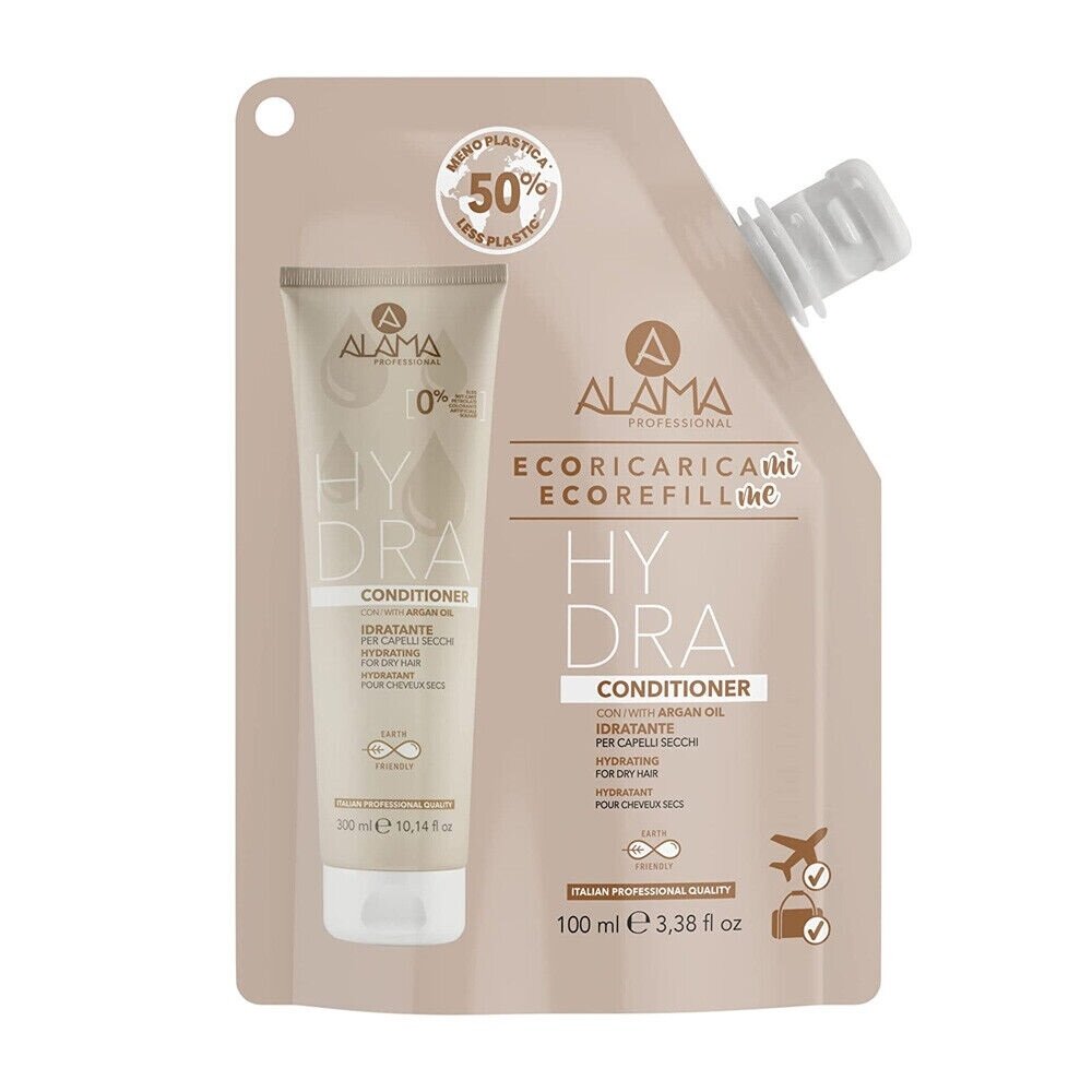 ALAMA Hydra Conditioner Travel Size drėkinamasis kondicionierius sausiems plaukams su argano aliejumi 100ml ALAMA Hydra Conditioner Travel Size drėkinamasis kondicionierius sausiems plaukams su argano aliejumi 100ml