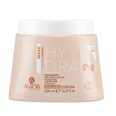 ALAMA Hydra Mask drėkinamoji kaukė sausiems plaukams su argano aliejumi 500ml