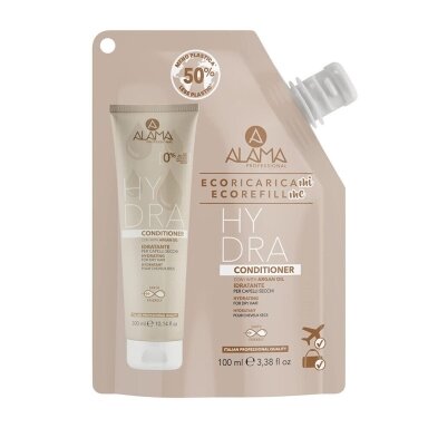 ALAMA Hydra Conditioner Travel Size drėkinamasis kondicionierius sausiems plaukams su argano aliejumi 100ml