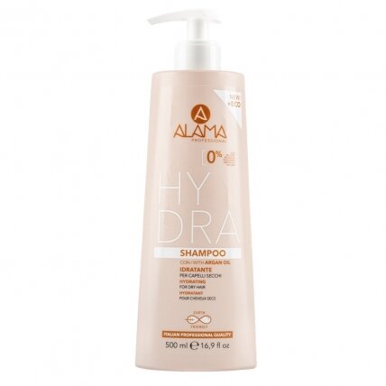 ALAMA Hydra Shampoo šampūnas sausiems plaukams su argano aliejumi 500ml ALAMA Hydra Shampoo šampūnas sausiems plaukams su argano aliejumi 500ml