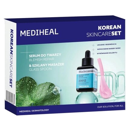 Korėjietiškos odos priežiūros rinkinys 40 ml veido serumo rinkinys + stiklinis masažuoklis Korėjietiškos odos priežiūros rinkinys 40 ml veido serumo rinkinys + stiklinis masažuoklis