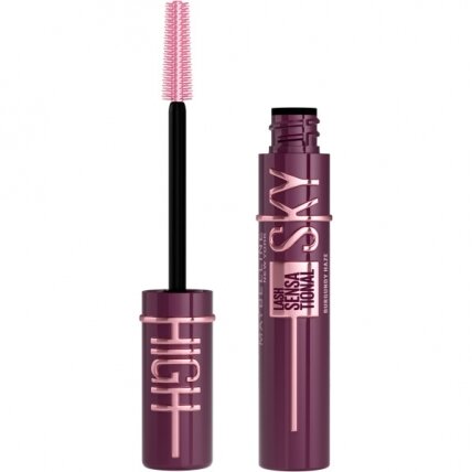 MAYBELLINE Lash Sensational Sky High Mascara blakstienų tušas Burgundy Haze 7.2ml MAYBELLINE Lash Sensational Sky High Mascara blakstienų tušas Burgundy Haze 7.2ml