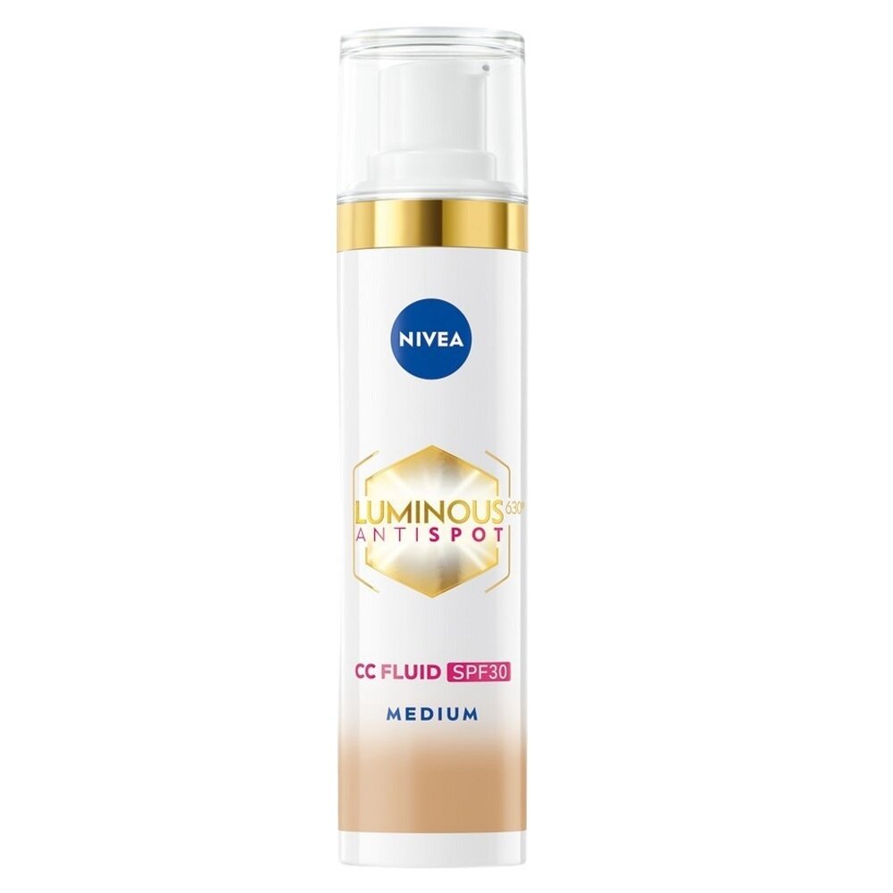NIVEA Luminous630® CC kremas nuo spalvos pasikeitimo SPF30 02 Medium 40ml NIVEA Luminous630® CC kremas nuo spalvos pasikeitimo SPF30 02 Medium 40ml