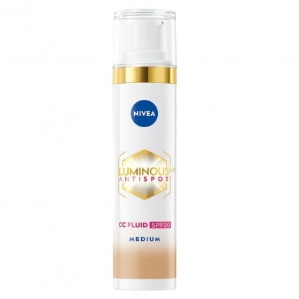 NIVEA Luminous630® CC kremas nuo spalvos pasikeitimo SPF30 02 Medium 40ml NIVEA Luminous630® CC kremas nuo spalvos pasikeitimo SPF30 02 Medium 40ml