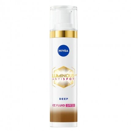 NIVEA Luminous630® CC kremas nuo spalvos pasikeitimo SPF30 03 Deep 40ml NIVEA Luminous630® CC kremas nuo spalvos pasikeitimo SPF30 03 Deep 40ml