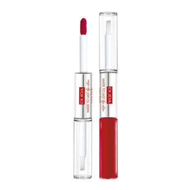 PUPA MILANO Made To Last Lip Duo vandeniui atsparūs skysti lūpų dažai ir lūpų blizgis 006 2x4ml