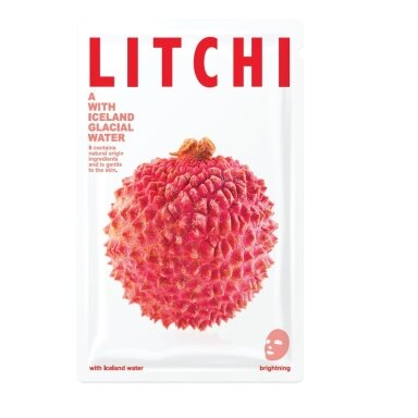 BLUE DOT Mask A With Iceland Glacial Water lakštinė veido kaukė Litchi 20g