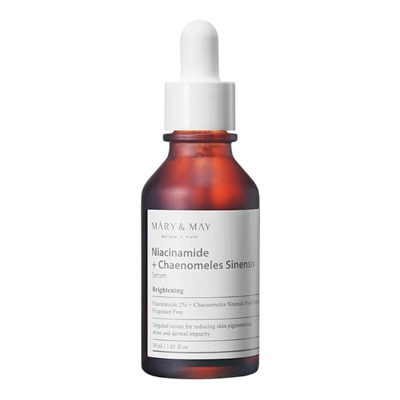 Mary May Niacinamide + Chaenomeles Sinensis Serum – šviesinamasis veido serumas Mary May Niacinamide + Chaenomeles Sinensis Serum – šviesinamasis veido serumas