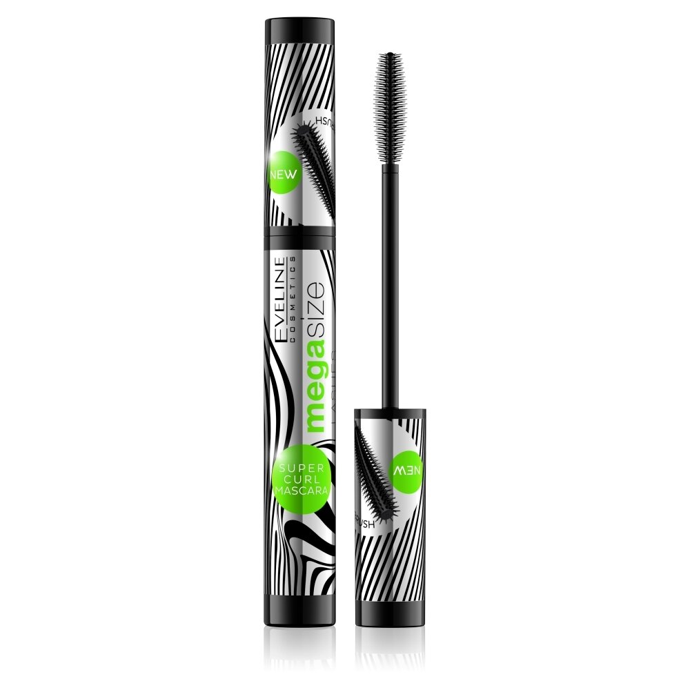 Mega Size Lahes blakstienų tušas, ilginantis ir riečiantis 10ml