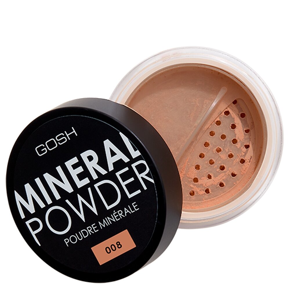 GOSH Mineral Powder biri mineralinė pudra 008 Tan 8g GOSH Mineral Powder biri mineralinė pudra 008 Tan 8g