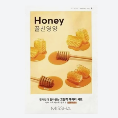 „Missha Airy Fit“ medaus lakštinė kaukė 19 g