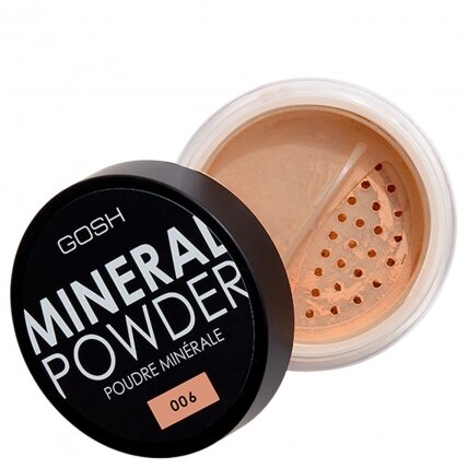 GOSH Mineral Powder biri mineralinė pudra 006 Honey 8g GOSH Mineral Powder biri mineralinė pudra 006 Honey 8g