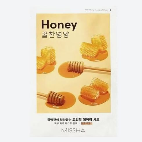 „Missha Airy Fit“ medaus lakštinė kaukė 19 g