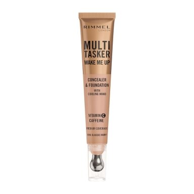 RIMMEL „Multi-Tasker Wake Me Up“ maskuoklis su masažuojančiu aplikatoriumi 045 Classic Ivory 20ml