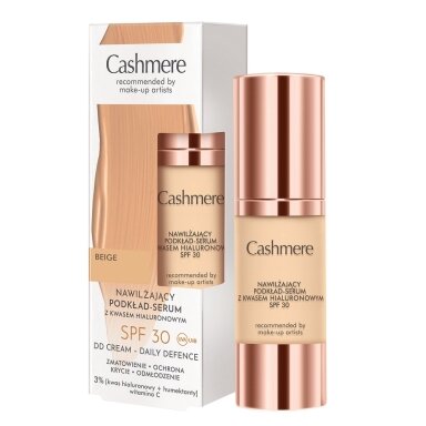 Drėkinamasis makiažo pagrindas-serumas su hialurono rūgštimi SPF30 02 Beige 30ml