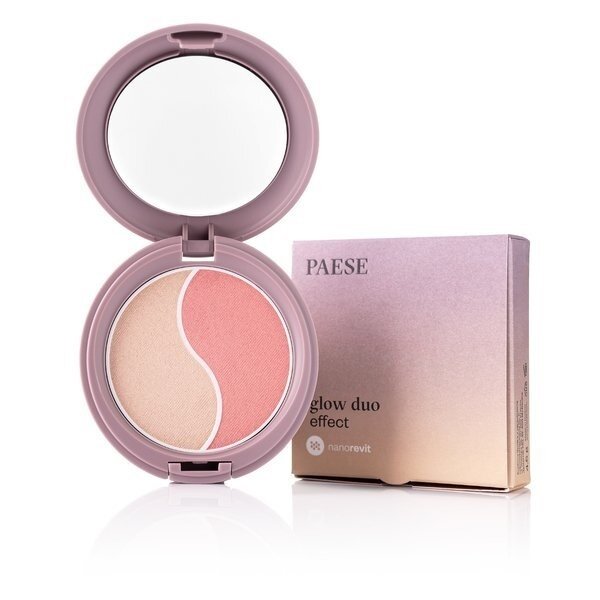 Paese Nanorevit Glow Duo Effect skaistalų paletė 100 4.5g Paese Nanorevit Glow Duo Effect skaistalų paletė 100 4.5g