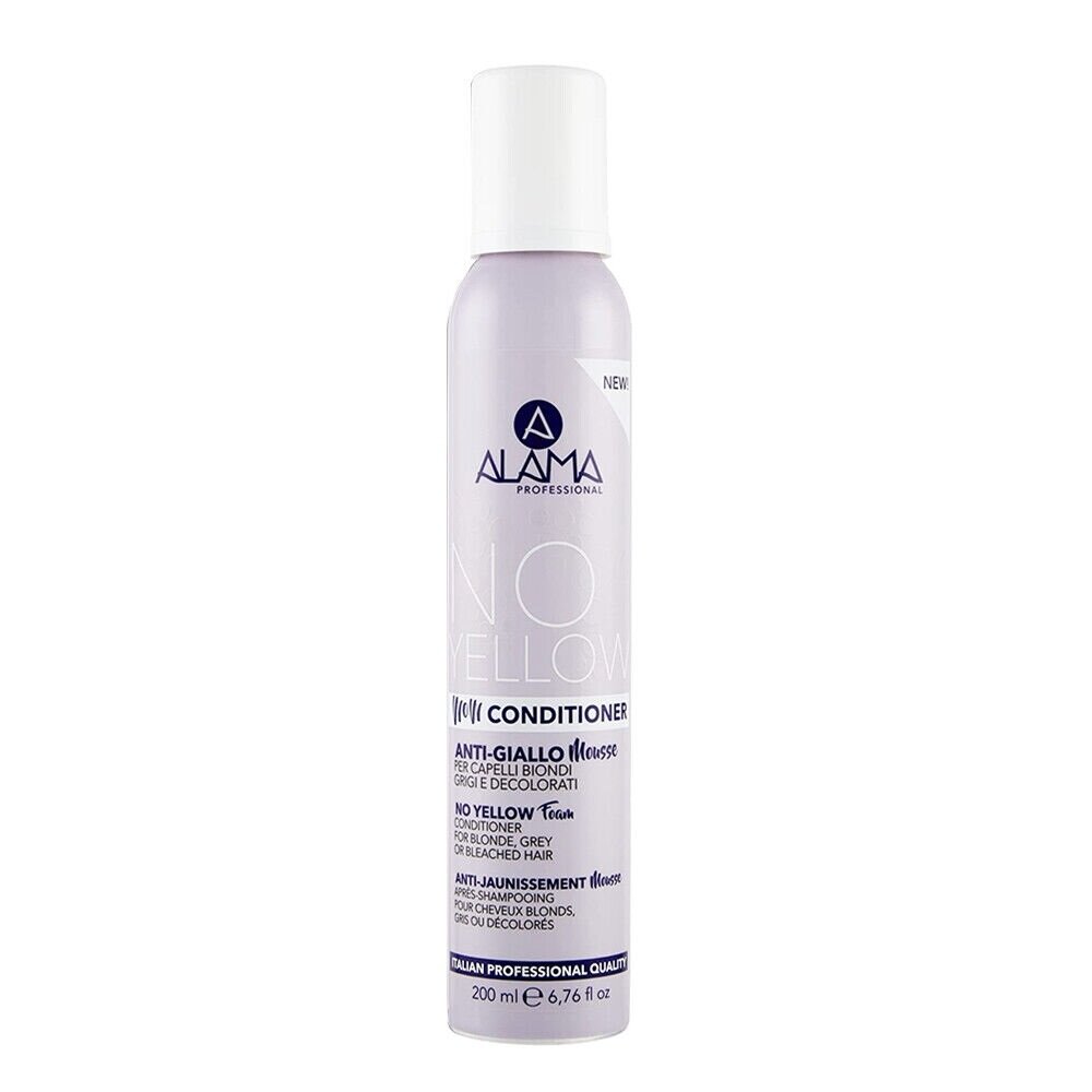 ALAMA No Yellow Conditioner kondicionierius-putėsiai prieš geltonumą šviesiems ir balintiems plaukams 200ml